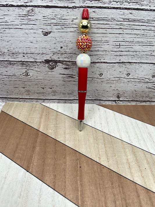 Red Beaded Pen